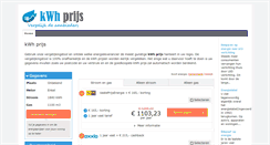 Desktop Screenshot of kwhprijs.com