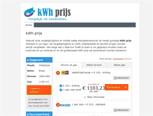 Tablet Screenshot of kwhprijs.com